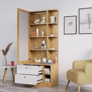 Dressing Table with Shelves