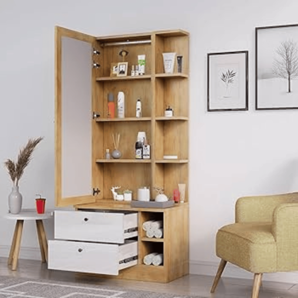 Dressing Table with Shelves