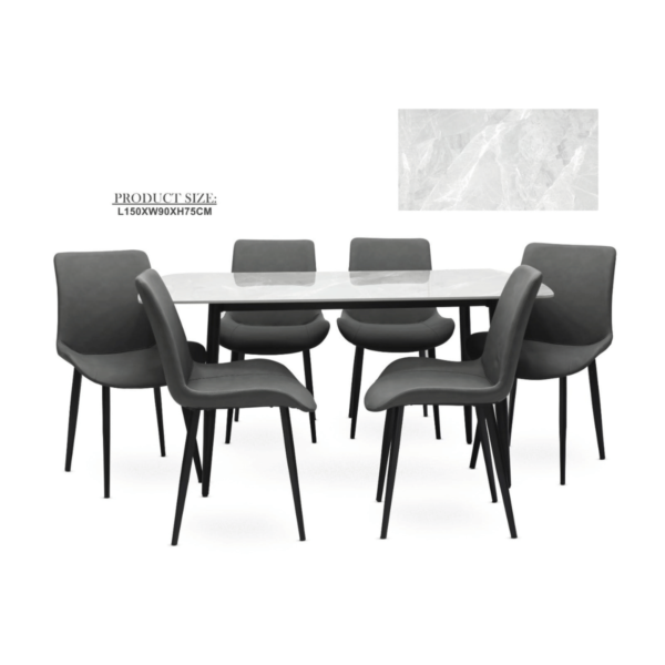 Comfort Gray Dining Set