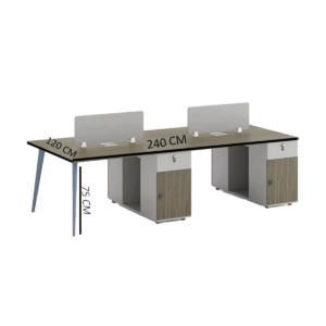 4 Person Workstation Desk