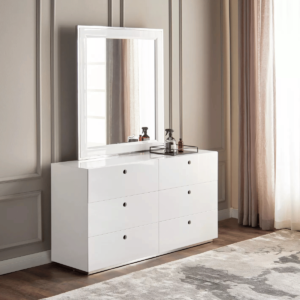 White Dresser with Drawers