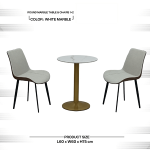Round Marble Dining Set