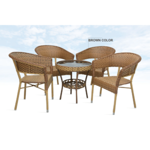 Rustic Wooden Dining Table Set