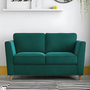 Compact Green Sofa