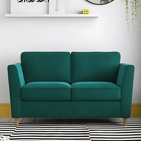 Compact Green Sofa