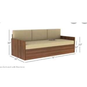 Wooden-Framed Sofa Bed