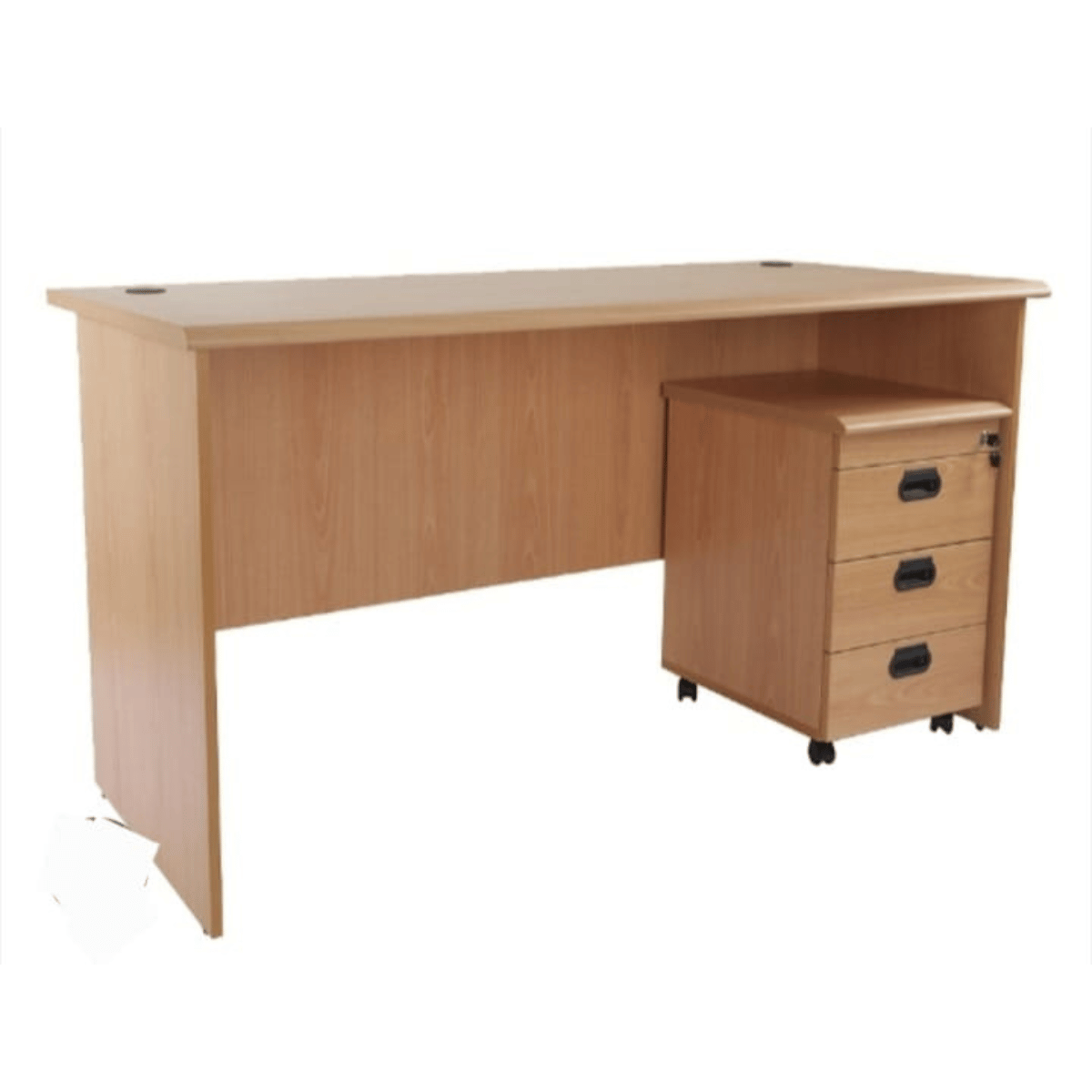 Wooden Office Table with Single Drawer