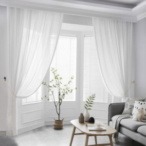 Sheer White Curtains