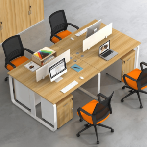 Modern Group Workstation with Storage