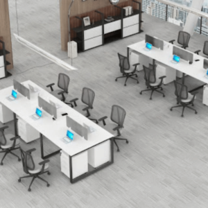 Multi-Person Bench Workstation