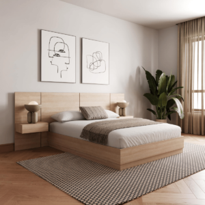 Wooden Slatted Bed