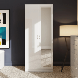 Two-Door Mirror Cupboard