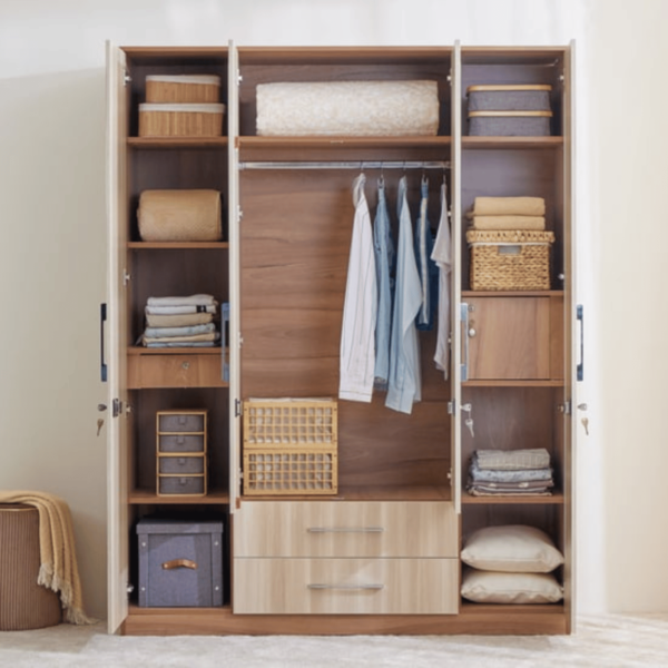 Classic 4-Door Wardrobe