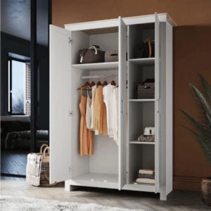 Wooden 3-Door Wardrobe